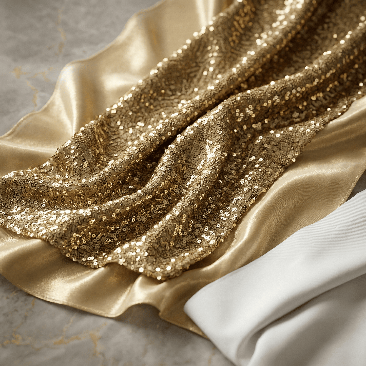 Sword Sequin Fabric by the Yard 54” Wide – Iridescent Flip Sequin Stretch Fabric for Dresses, Costumes, Backdrops & Event Decor - New Creations Fabric & Foam Inc
