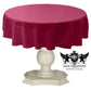 TABLECLOTH DULL BRIDAL SATIN (36" Round) - New Creations Fabric & Foam Inc