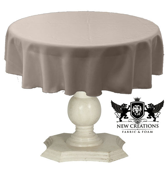 TABLECLOTH DULL BRIDAL SATIN (36" Round) - New Creations Fabric & Foam Inc