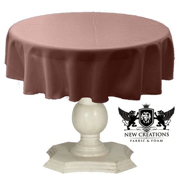 TABLECLOTH DULL BRIDAL SATIN (36" Round) - New Creations Fabric & Foam Inc