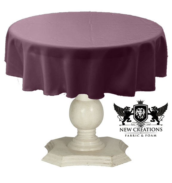 TABLECLOTH DULL BRIDAL SATIN (36" Round) - New Creations Fabric & Foam Inc