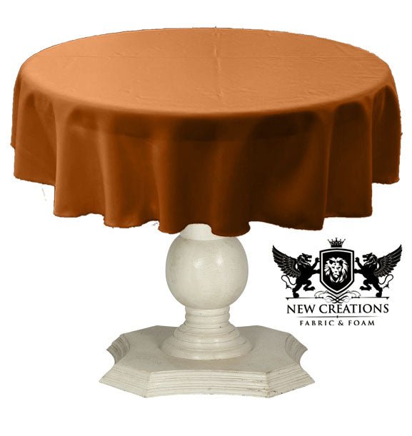 TABLECLOTH DULL BRIDAL SATIN (42" Round) - New Creations Fabric & Foam Inc