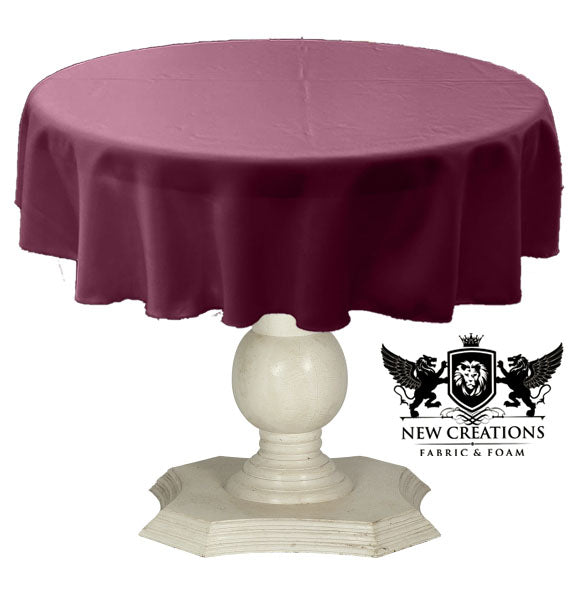 TABLECLOTH DULL BRIDAL SATIN (42" Round) - New Creations Fabric & Foam Inc