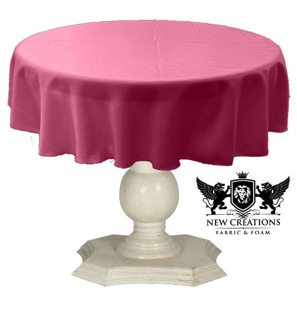TABLECLOTH DULL BRIDAL SATIN (42" Round) - New Creations Fabric & Foam Inc