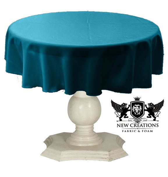 TABLECLOTH DULL BRIDAL SATIN (42" Round) - New Creations Fabric & Foam Inc