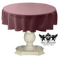 TABLECLOTH DULL BRIDAL SATIN (42" Round) - New Creations Fabric & Foam Inc
