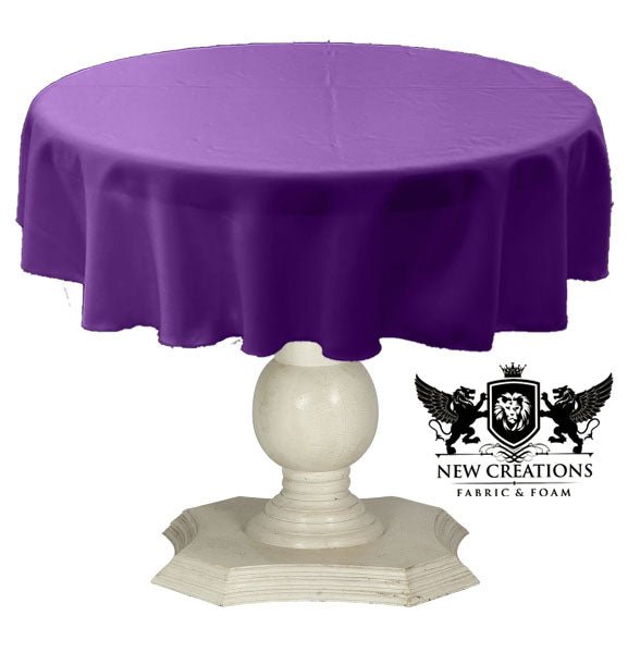 TABLECLOTH DULL BRIDAL SATIN (42" Round) - New Creations Fabric & Foam Inc