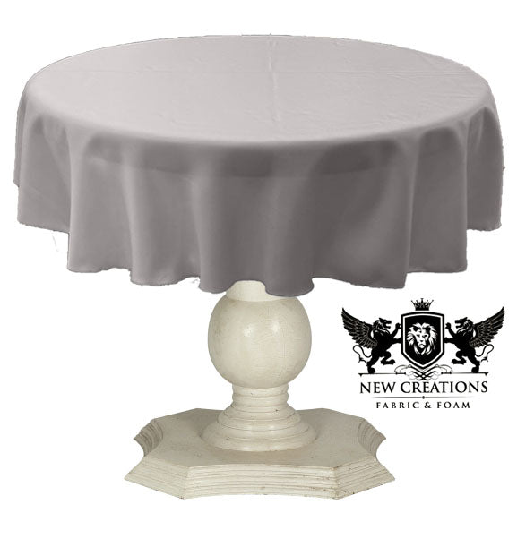 TABLECLOTH DULL BRIDAL SATIN (42" Round) - New Creations Fabric & Foam Inc