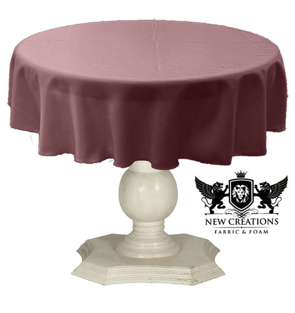 TABLECLOTH DULL BRIDAL SATIN (45" Round) - New Creations Fabric & Foam Inc