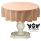 TABLECLOTH DULL BRIDAL SATIN (45" Round) - New Creations Fabric & Foam Inc