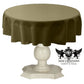TABLECLOTH DULL BRIDAL SATIN (45" Round) - New Creations Fabric & Foam Inc