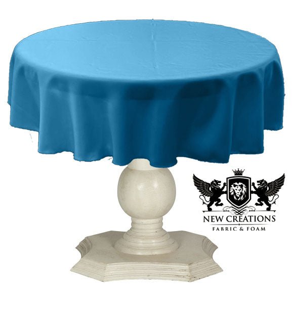 TABLECLOTH DULL BRIDAL SATIN (45" Round) - New Creations Fabric & Foam Inc