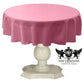 TABLECLOTH DULL BRIDAL SATIN (45" Round) - New Creations Fabric & Foam Inc