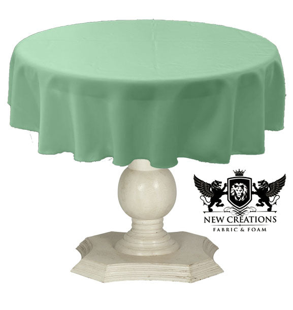TABLECLOTH DULL BRIDAL SATIN (45" Round) - New Creations Fabric & Foam Inc