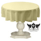TABLECLOTH DULL BRIDAL SATIN (45" Round) - New Creations Fabric & Foam Inc