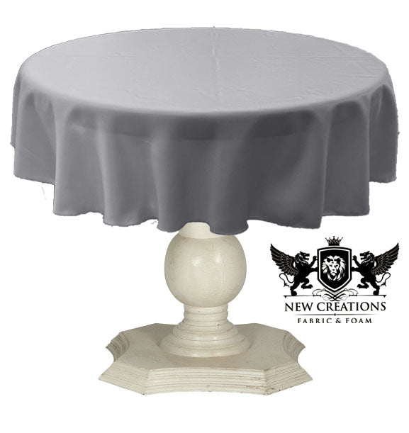 TABLECLOTH DULL BRIDAL SATIN (45" Round) - New Creations Fabric & Foam Inc