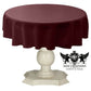 TABLECLOTH DULL BRIDAL SATIN (45" Round) - New Creations Fabric & Foam Inc