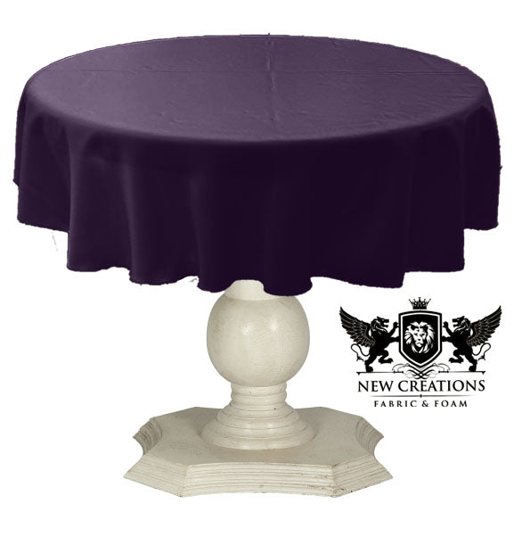 TABLECLOTH DULL BRIDAL SATIN (48" Round) - New Creations Fabric & Foam Inc