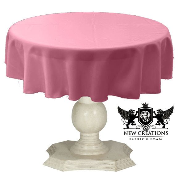 TABLECLOTH DULL BRIDAL SATIN (48" Round) - New Creations Fabric & Foam Inc