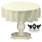 TABLECLOTH DULL BRIDAL SATIN (48" Round) - New Creations Fabric & Foam Inc