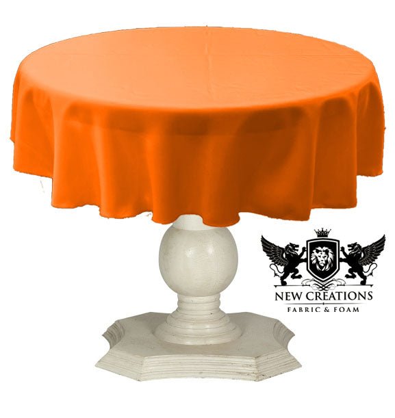 TABLECLOTH DULL BRIDAL SATIN (48" Round) - New Creations Fabric & Foam Inc
