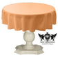 TABLECLOTH DULL BRIDAL SATIN (48" Round) - New Creations Fabric & Foam Inc