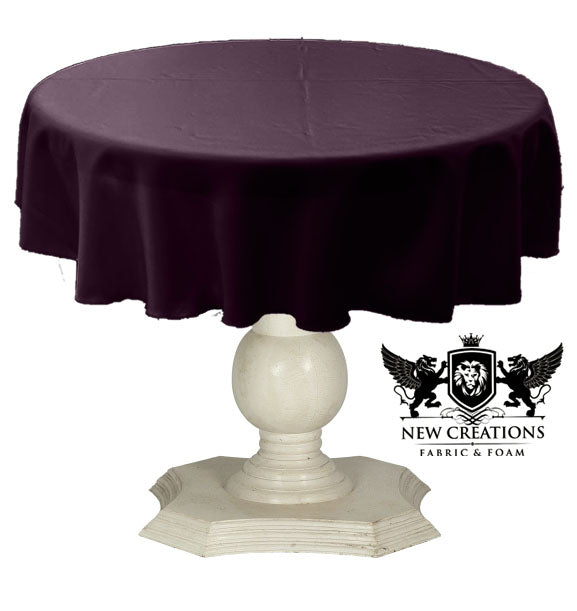 TABLECLOTH DULL BRIDAL SATIN (48" Round) - New Creations Fabric & Foam Inc