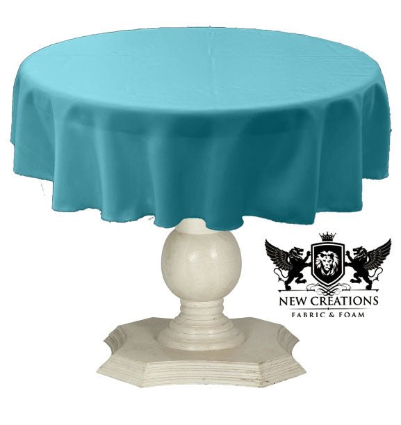 TABLECLOTH DULL BRIDAL SATIN (48" Round) - New Creations Fabric & Foam Inc