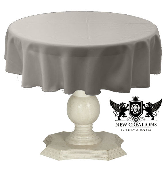 TABLECLOTH DULL BRIDAL SATIN (48" Round) - New Creations Fabric & Foam Inc
