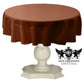 TABLECLOTH DULL BRIDAL SATIN (48" Round) - New Creations Fabric & Foam Inc