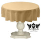 TABLECLOTH DULL BRIDAL SATIN (48" Round) - New Creations Fabric & Foam Inc