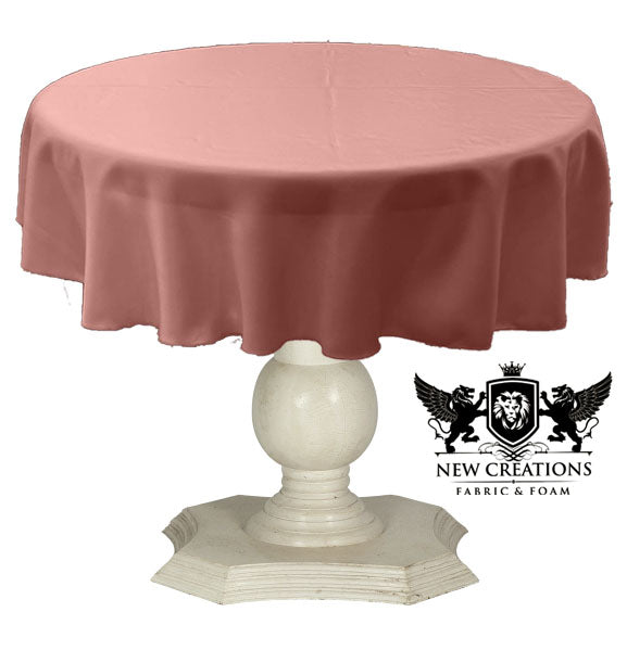 TABLECLOTH DULL BRIDAL SATIN (48" Round) - New Creations Fabric & Foam Inc