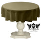 TABLECLOTH DULL BRIDAL SATIN (48" Round) - New Creations Fabric & Foam Inc