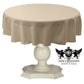 TABLECLOTH DULL BRIDAL SATIN (48" Round) - New Creations Fabric & Foam Inc