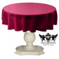 TABLECLOTH DULL BRIDAL SATIN (48" Round) - New Creations Fabric & Foam Inc