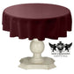 TABLECLOTH DULL BRIDAL SATIN (48" Round) - New Creations Fabric & Foam Inc