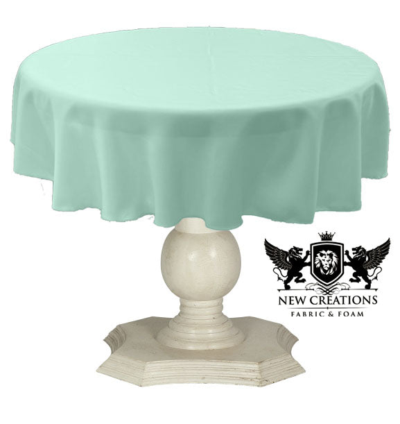 TABLECLOTH DULL BRIDAL SATIN (48" Round) - New Creations Fabric & Foam Inc