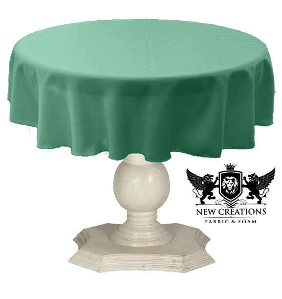 TABLECLOTH DULL BRIDAL SATIN (48" Round) - New Creations Fabric & Foam Inc