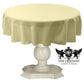 TABLECLOTH DULL BRIDAL SATIN (48" Round) - New Creations Fabric & Foam Inc