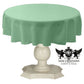 TABLECLOTH DULL BRIDAL SATIN (48" Round) - New Creations Fabric & Foam Inc