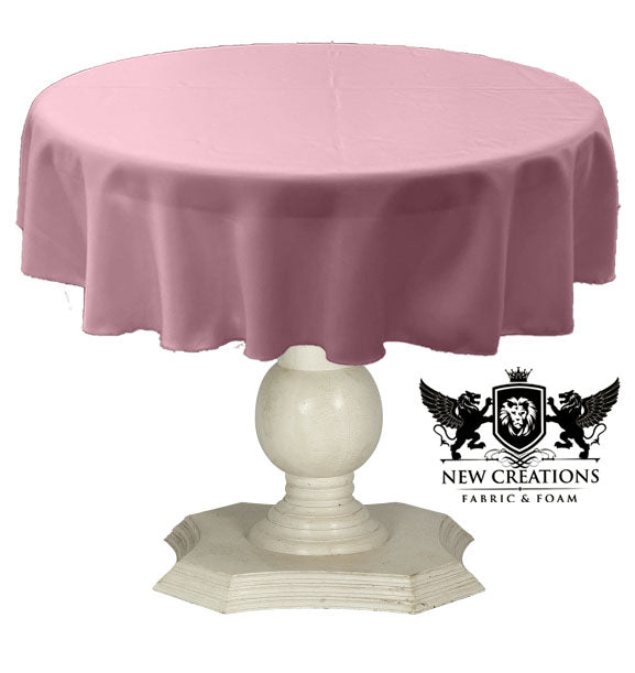 TABLECLOTH DULL BRIDAL SATIN (48" Round) - New Creations Fabric & Foam Inc