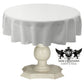 TABLECLOTH DULL BRIDAL SATIN (51" Round) - New Creations Fabric & Foam Inc