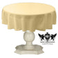 TABLECLOTH DULL BRIDAL SATIN (51" Round) - New Creations Fabric & Foam Inc