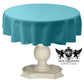 TABLECLOTH DULL BRIDAL SATIN (51" Round) - New Creations Fabric & Foam Inc