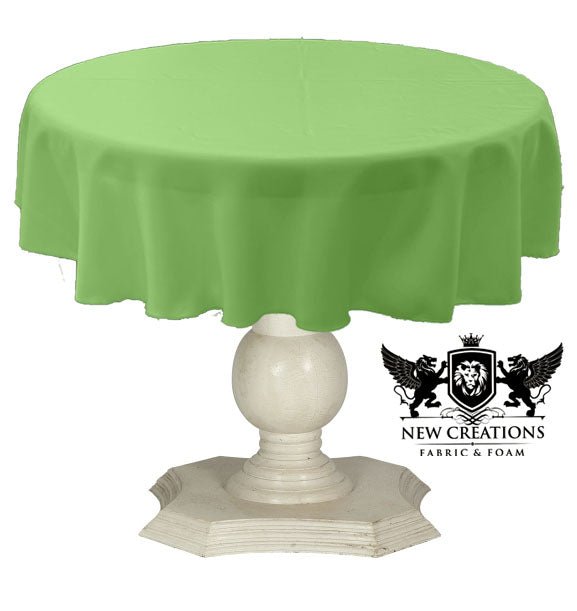 TABLECLOTH DULL BRIDAL SATIN (51" Round) - New Creations Fabric & Foam Inc