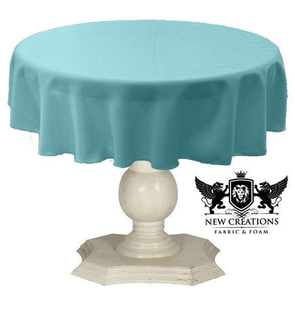TABLECLOTH DULL BRIDAL SATIN (51" Round) - New Creations Fabric & Foam Inc