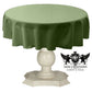 TABLECLOTH DULL BRIDAL SATIN (51" Round) - New Creations Fabric & Foam Inc