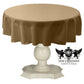 TABLECLOTH DULL BRIDAL SATIN (51" Round) - New Creations Fabric & Foam Inc