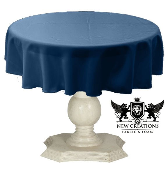 TABLECLOTH DULL BRIDAL SATIN (51" Round) - New Creations Fabric & Foam Inc
