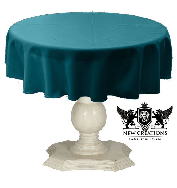 TABLECLOTH DULL BRIDAL SATIN (51" Round) - New Creations Fabric & Foam Inc